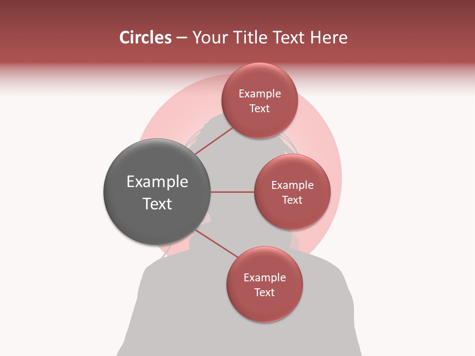 Illustration Of A Person Wearing Headphones In-Front Of The Flag Of Japan PowerPoint Template