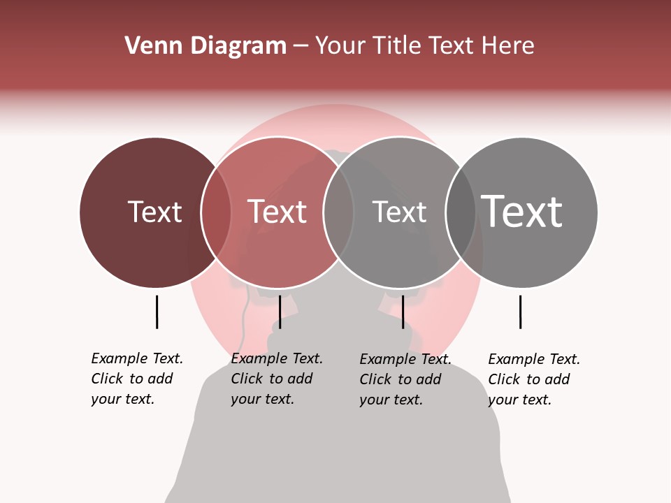 Illustration Of A Person Wearing Headphones In-Front Of The Flag Of Japan PowerPoint Template