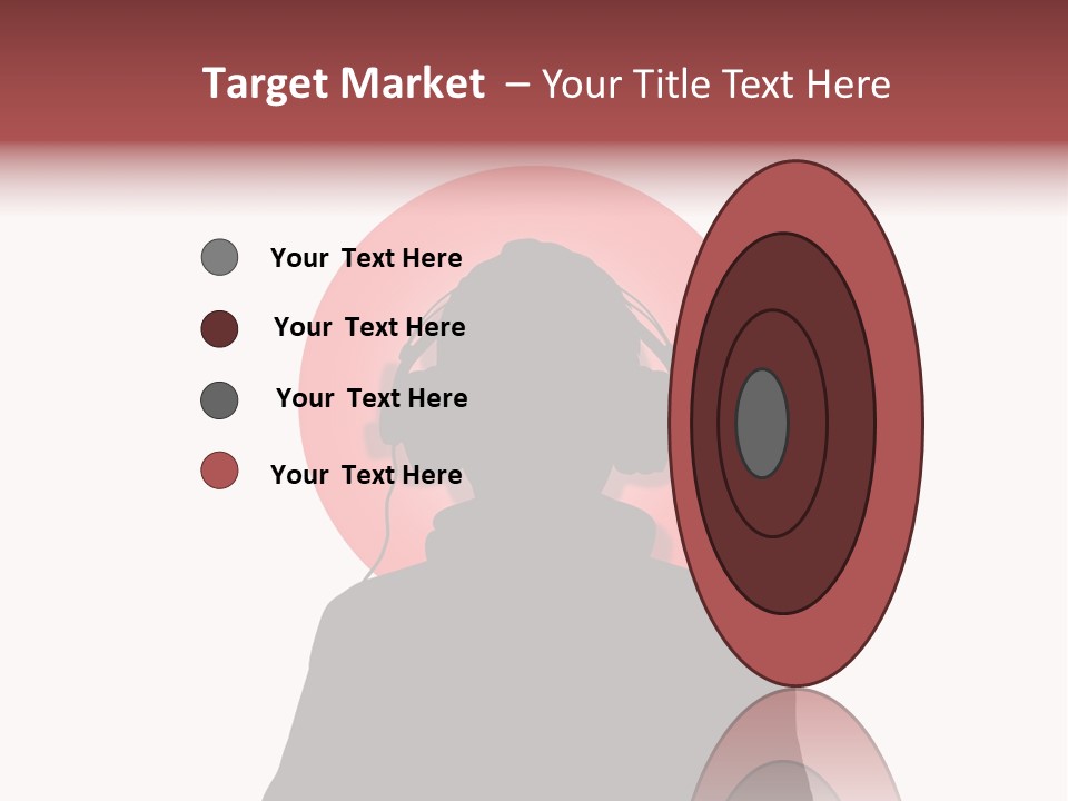 Illustration Of A Person Wearing Headphones In-Front Of The Flag Of Japan PowerPoint Template