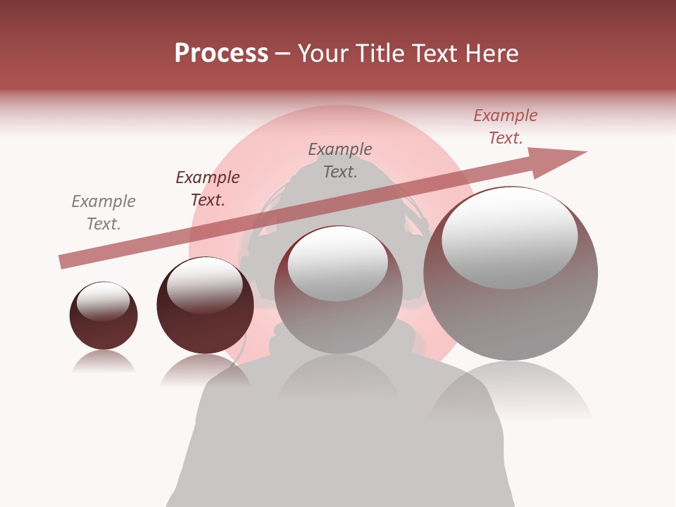 Illustration Of A Person Wearing Headphones In-Front Of The Flag Of Japan PowerPoint Template