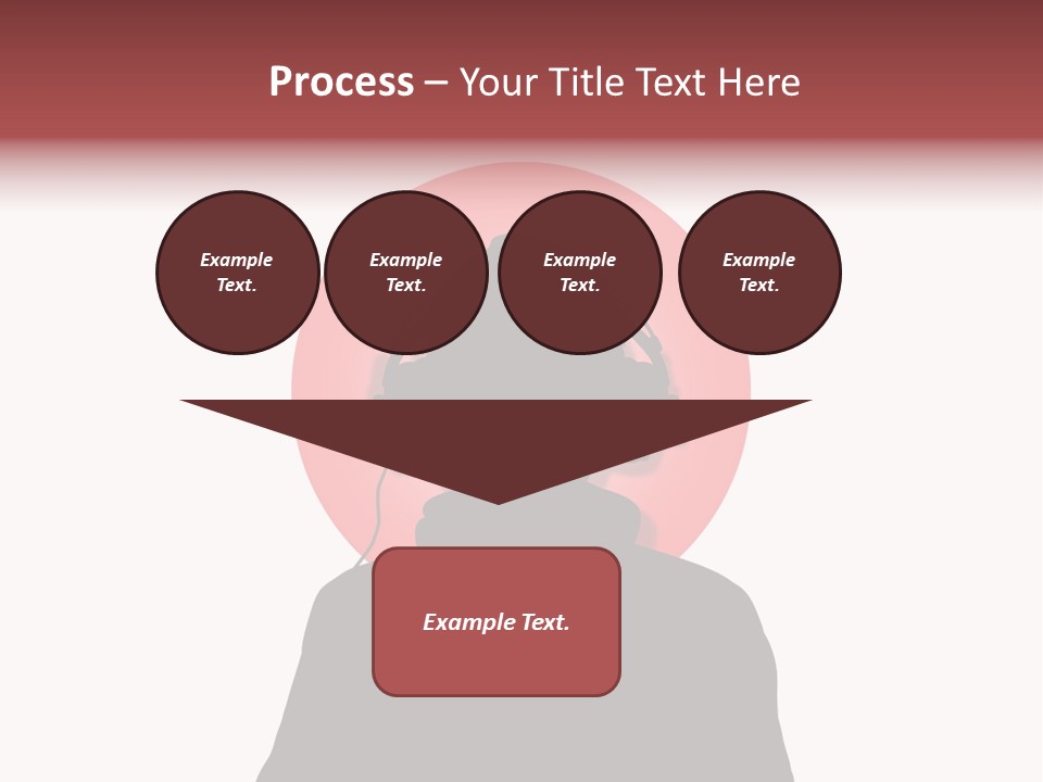 Illustration Of A Person Wearing Headphones In-Front Of The Flag Of Japan PowerPoint Template