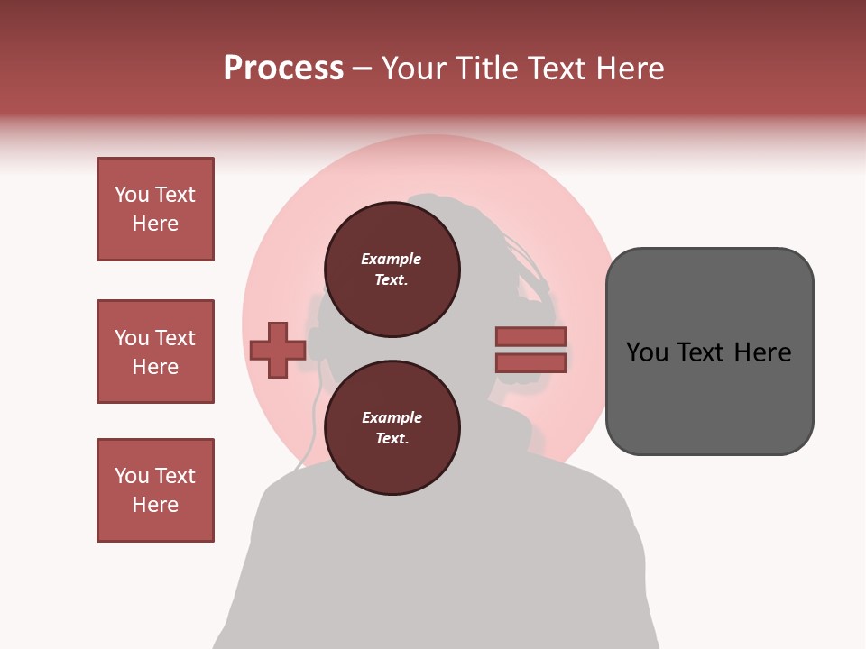 Illustration Of A Person Wearing Headphones In-Front Of The Flag Of Japan PowerPoint Template