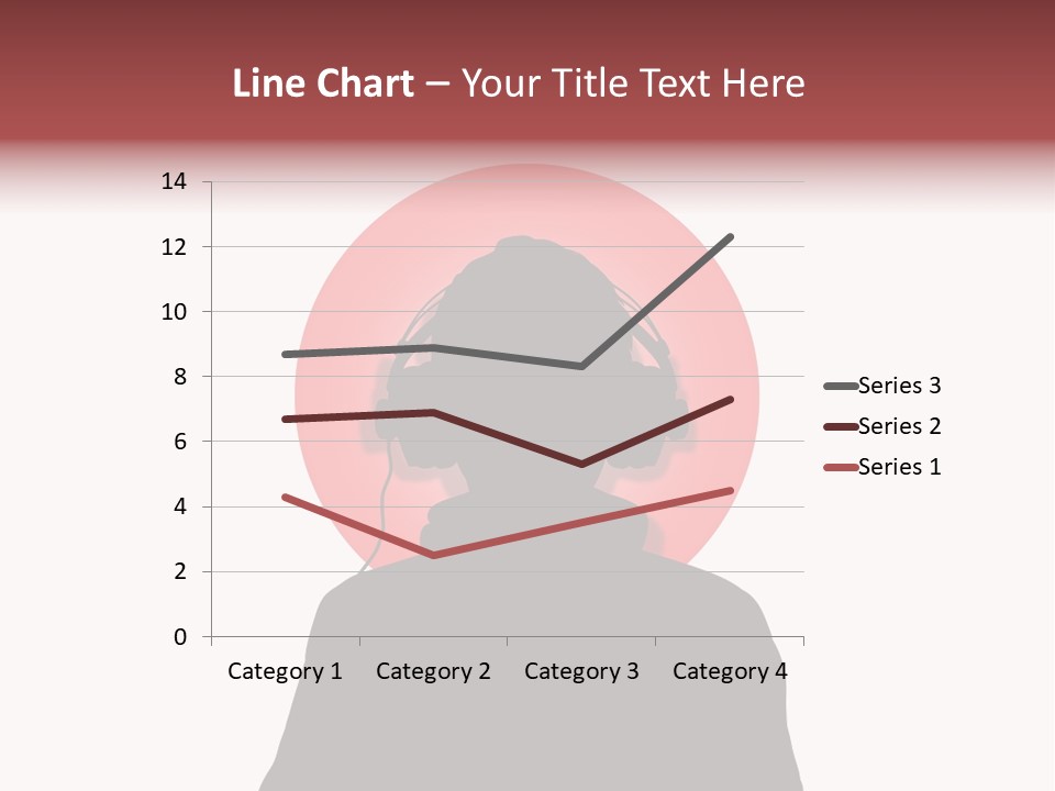 Illustration Of A Person Wearing Headphones In-Front Of The Flag Of Japan PowerPoint Template