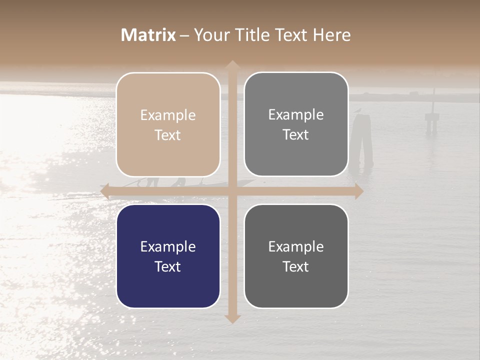 Practicing For The Regatta, Venitian Lagoon PowerPoint Template