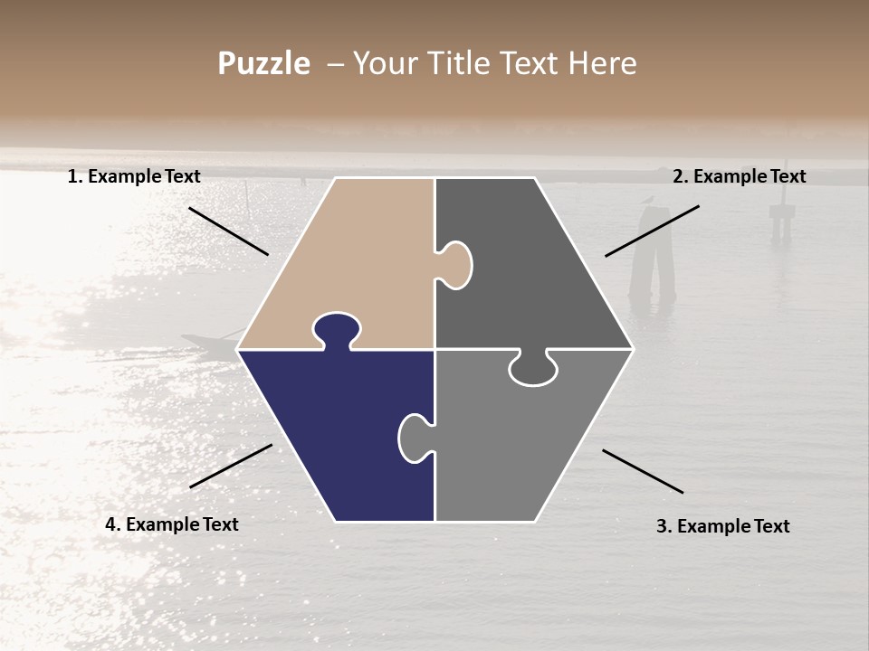 Practicing For The Regatta, Venitian Lagoon PowerPoint Template