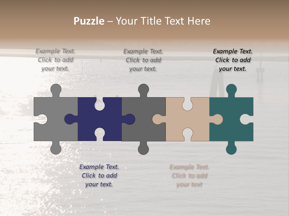 Practicing For The Regatta, Venitian Lagoon PowerPoint Template