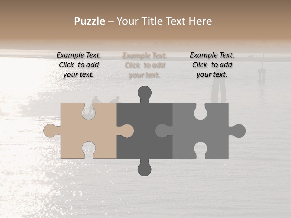 Practicing For The Regatta, Venitian Lagoon PowerPoint Template