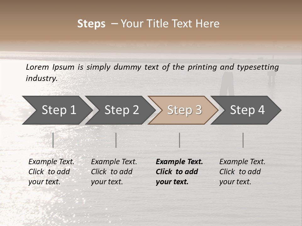 Practicing For The Regatta, Venitian Lagoon PowerPoint Template