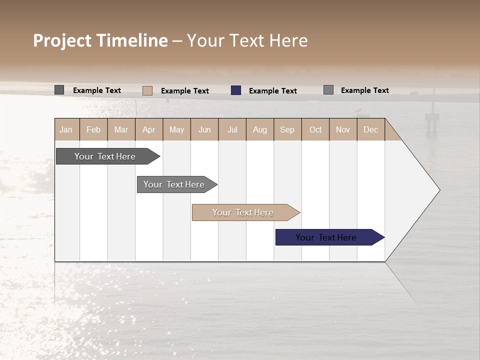Practicing For The Regatta, Venitian Lagoon PowerPoint Template