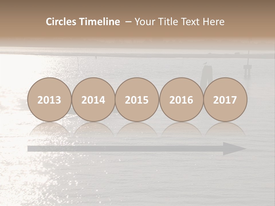 Practicing For The Regatta, Venitian Lagoon PowerPoint Template