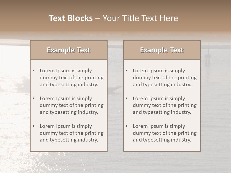 Practicing For The Regatta, Venitian Lagoon PowerPoint Template