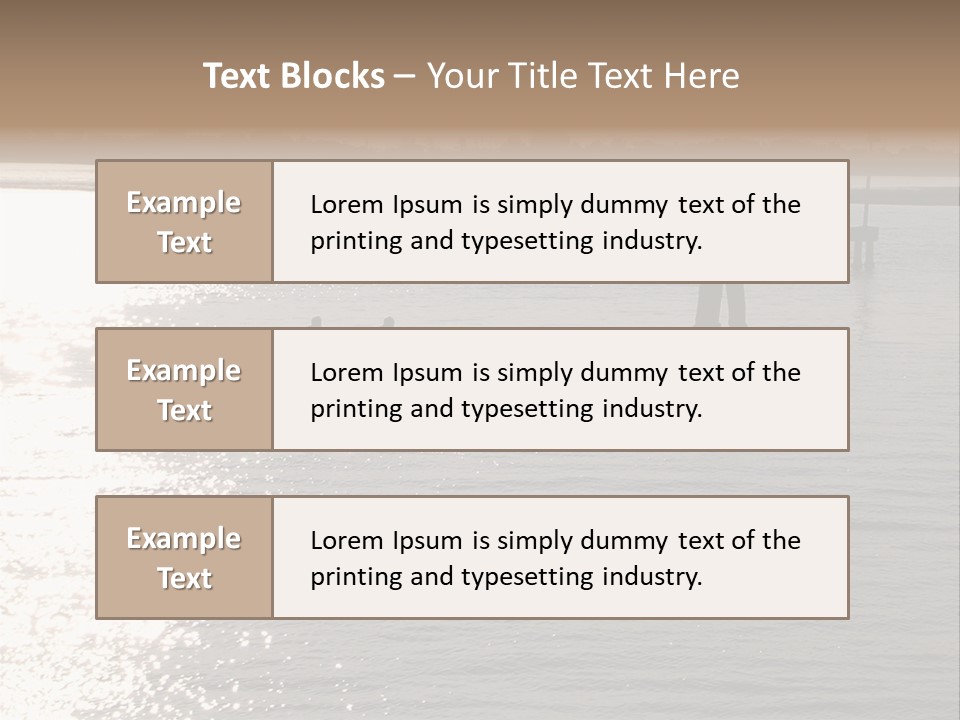 Practicing For The Regatta, Venitian Lagoon PowerPoint Template