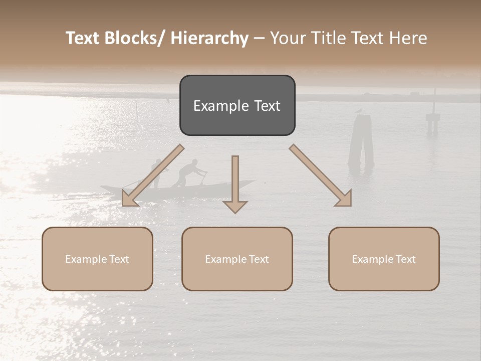 Practicing For The Regatta, Venitian Lagoon PowerPoint Template
