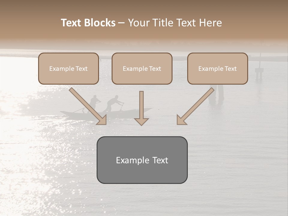 Practicing For The Regatta, Venitian Lagoon PowerPoint Template