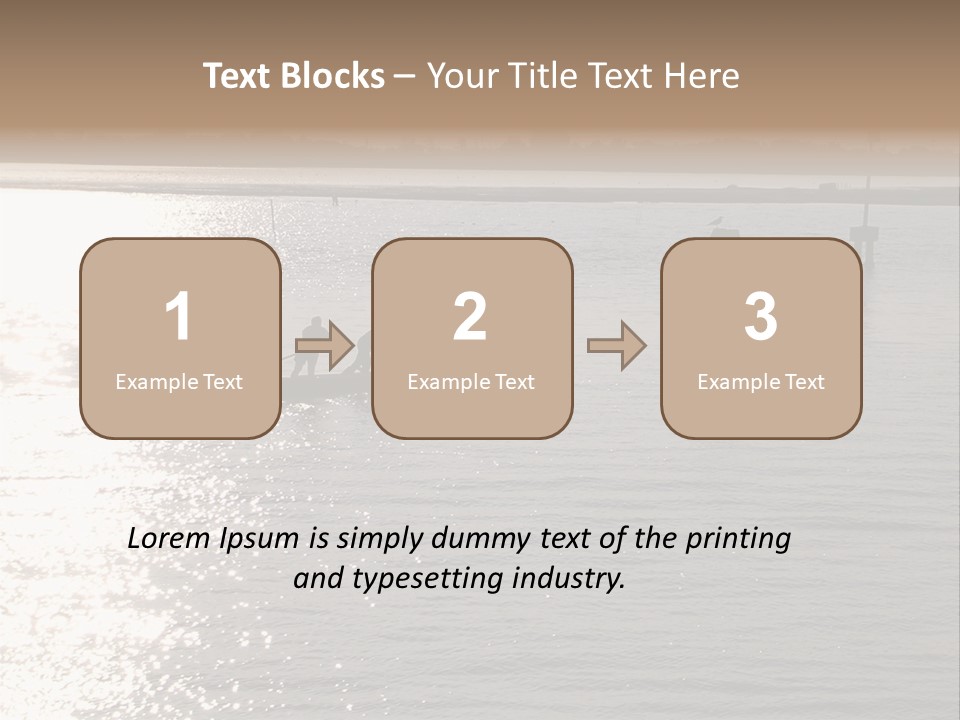 Practicing For The Regatta, Venitian Lagoon PowerPoint Template
