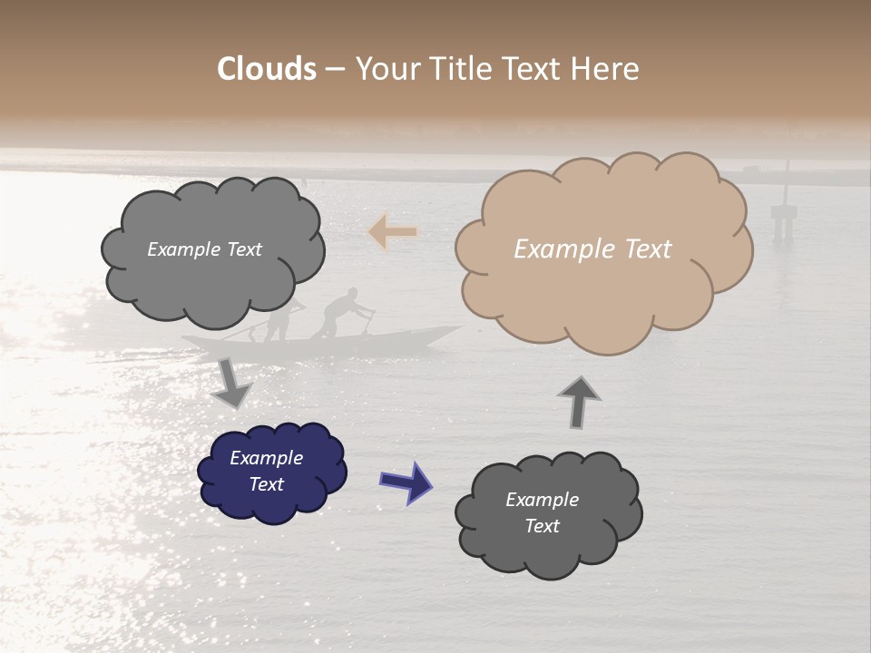Practicing For The Regatta, Venitian Lagoon PowerPoint Template