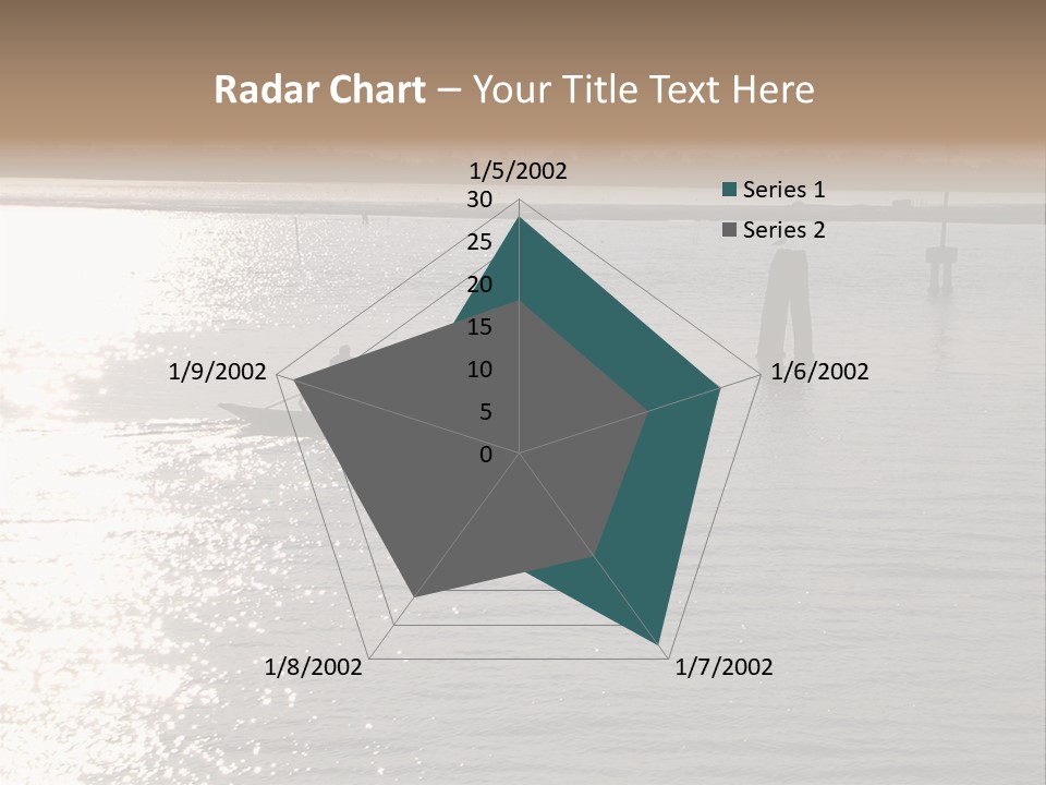 Practicing For The Regatta, Venitian Lagoon PowerPoint Template