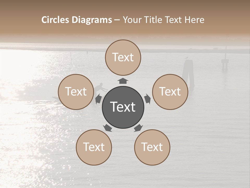 Practicing For The Regatta, Venitian Lagoon PowerPoint Template