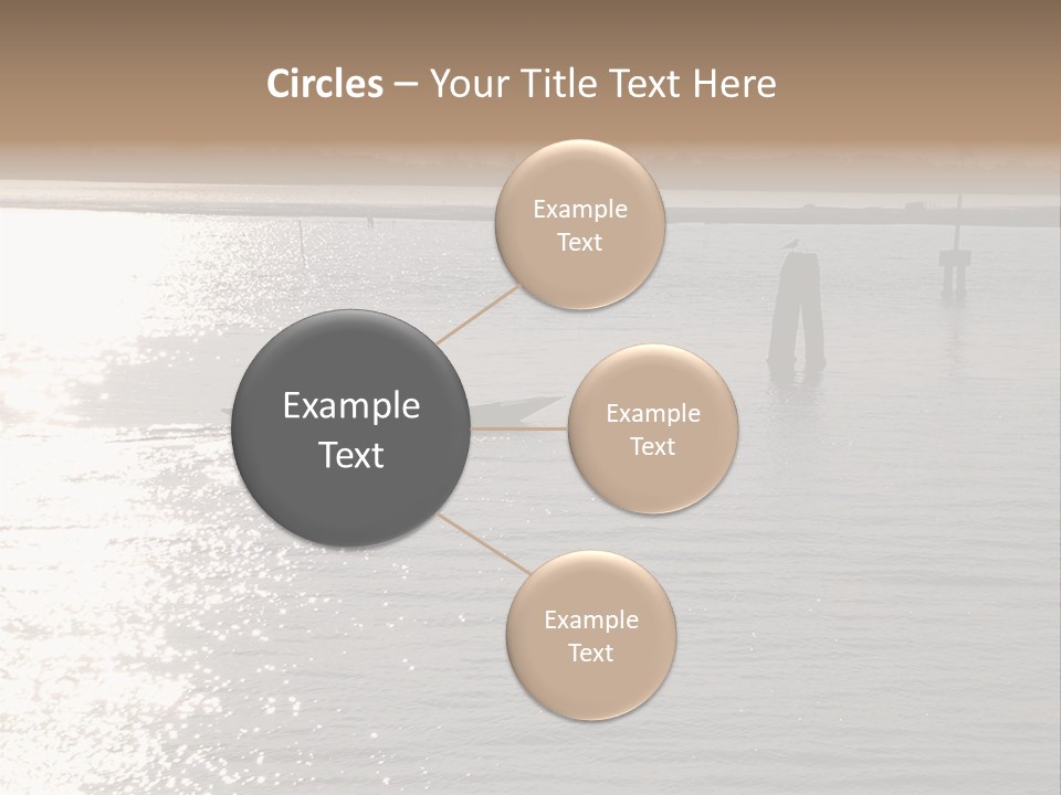 Practicing For The Regatta, Venitian Lagoon PowerPoint Template