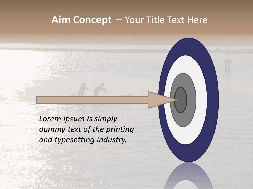 Practicing For The Regatta, Venitian Lagoon PowerPoint Template