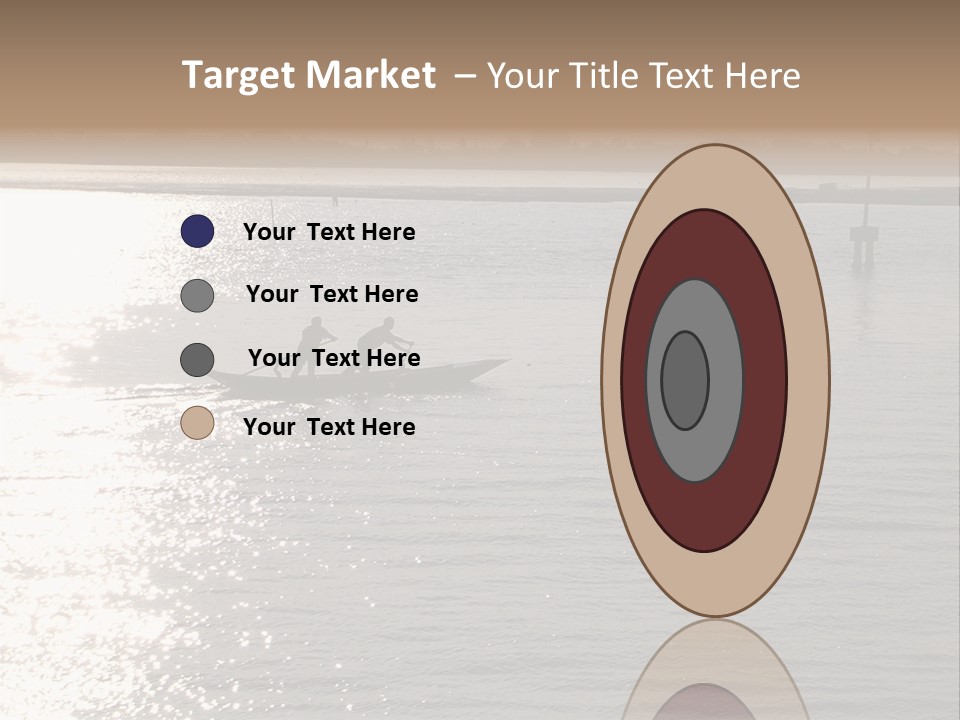 Practicing For The Regatta, Venitian Lagoon PowerPoint Template