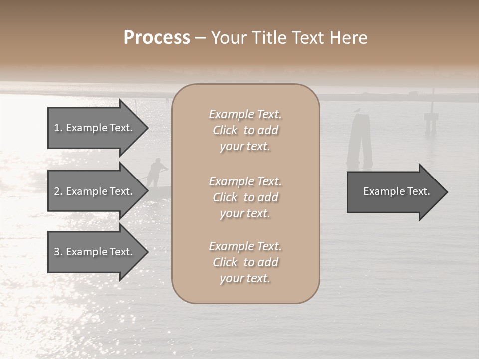 Practicing For The Regatta, Venitian Lagoon PowerPoint Template