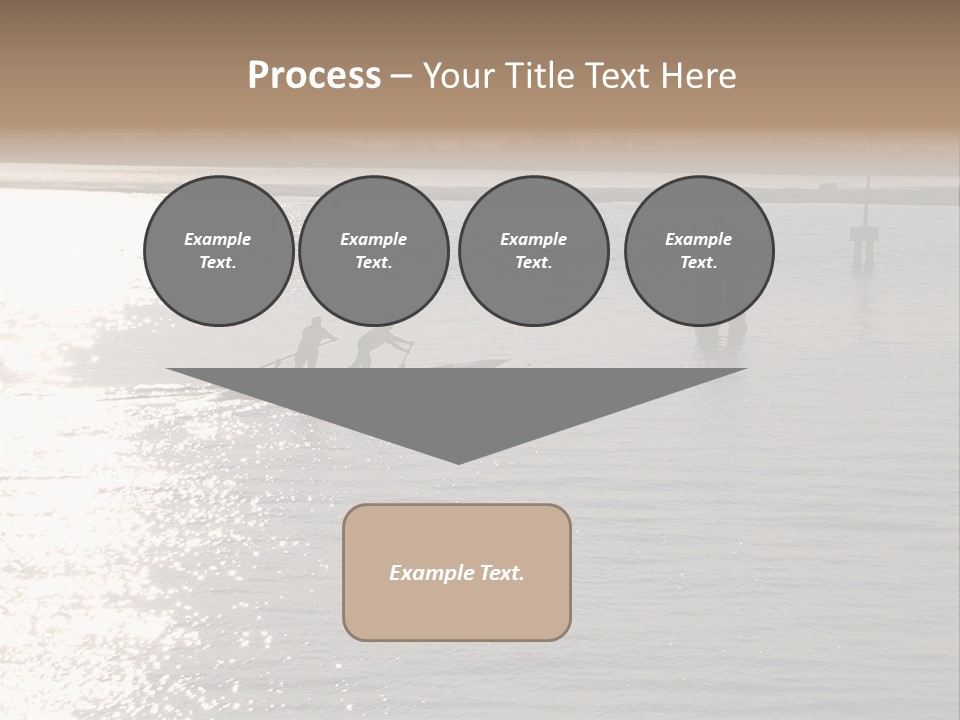 Practicing For The Regatta, Venitian Lagoon PowerPoint Template