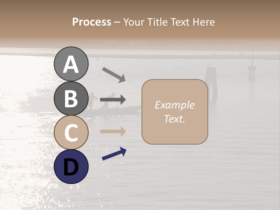 Practicing For The Regatta, Venitian Lagoon PowerPoint Template