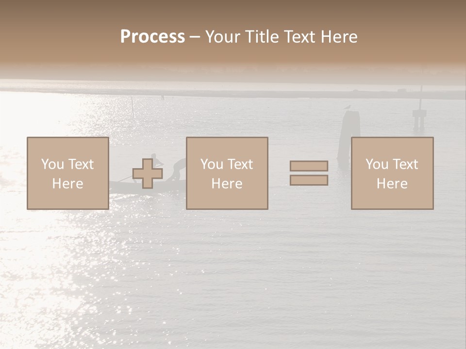 Practicing For The Regatta, Venitian Lagoon PowerPoint Template