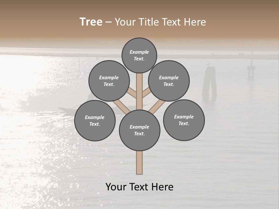 Practicing For The Regatta, Venitian Lagoon PowerPoint Template