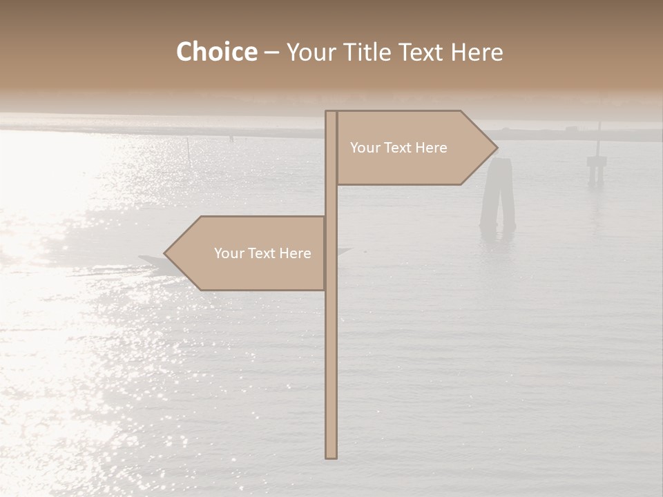 Practicing For The Regatta, Venitian Lagoon PowerPoint Template