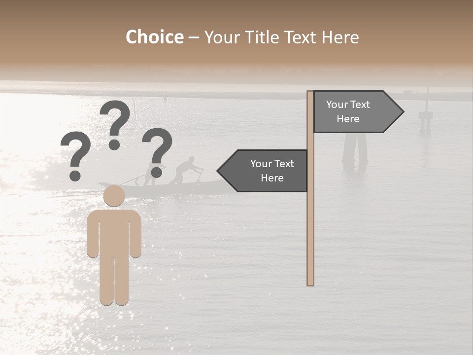 Practicing For The Regatta, Venitian Lagoon PowerPoint Template