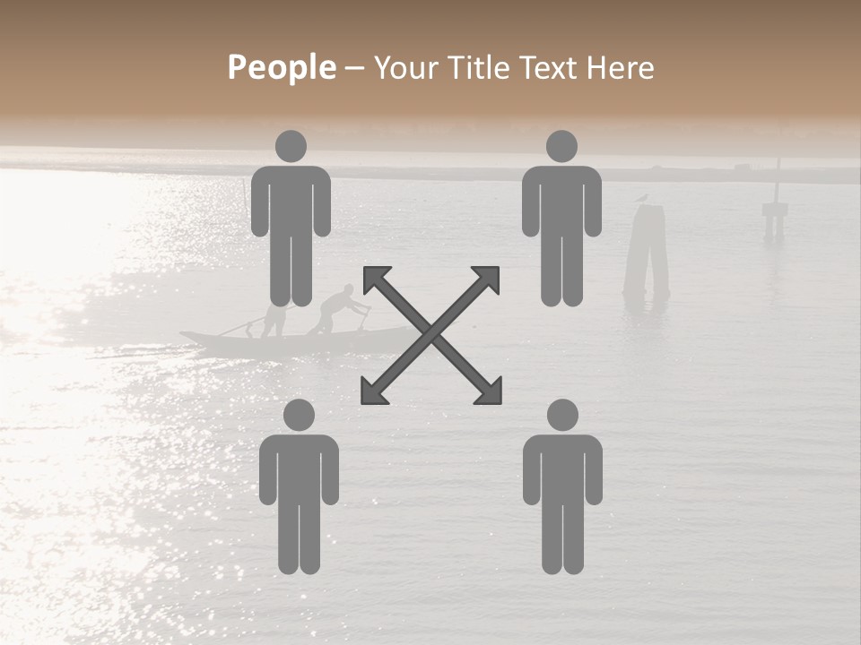 Practicing For The Regatta, Venitian Lagoon PowerPoint Template