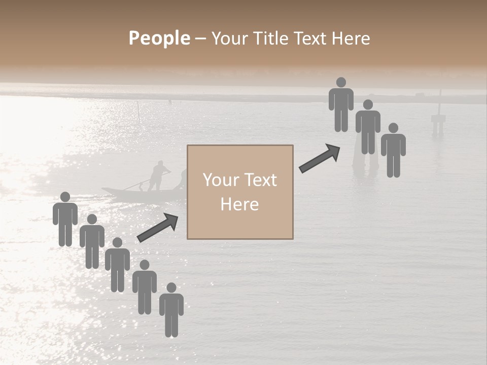 Practicing For The Regatta, Venitian Lagoon PowerPoint Template