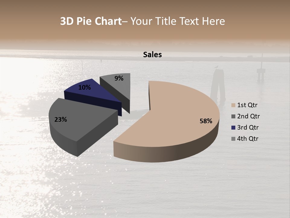 Practicing For The Regatta, Venitian Lagoon PowerPoint Template