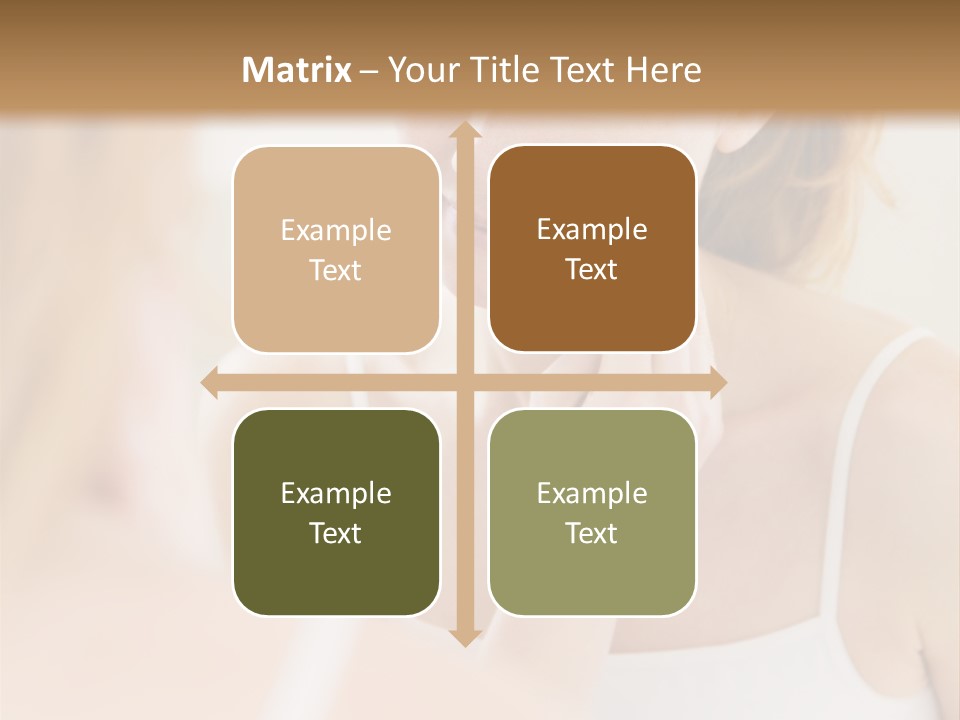 Young Woman Using A Cotton Pad To Remove Her Make-Up PowerPoint Template