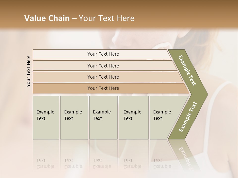 Young Woman Using A Cotton Pad To Remove Her Make-Up PowerPoint Template