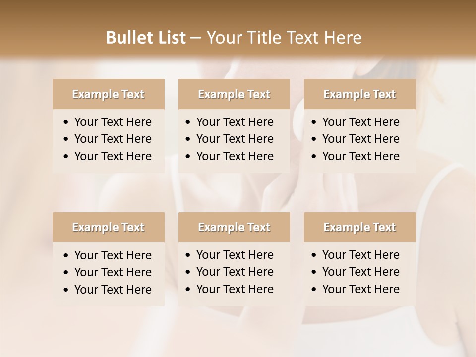 Young Woman Using A Cotton Pad To Remove Her Make-Up PowerPoint Template