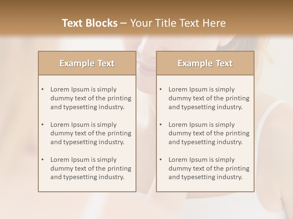 Young Woman Using A Cotton Pad To Remove Her Make-Up PowerPoint Template