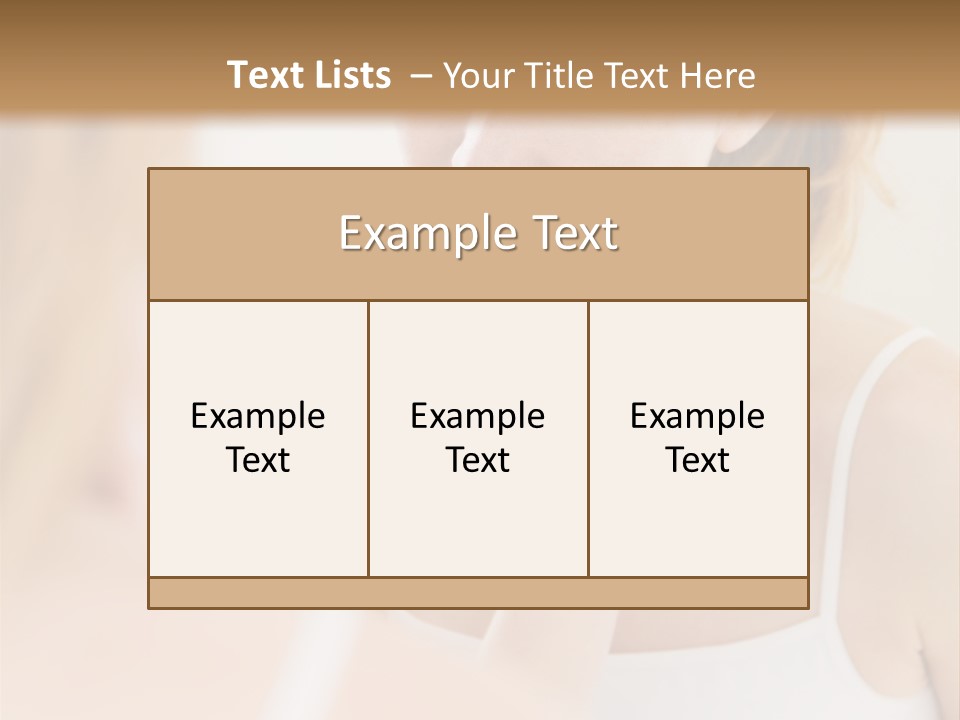 Young Woman Using A Cotton Pad To Remove Her Make-Up PowerPoint Template