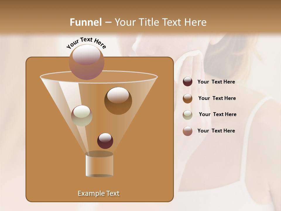 Young Woman Using A Cotton Pad To Remove Her Make-Up PowerPoint Template