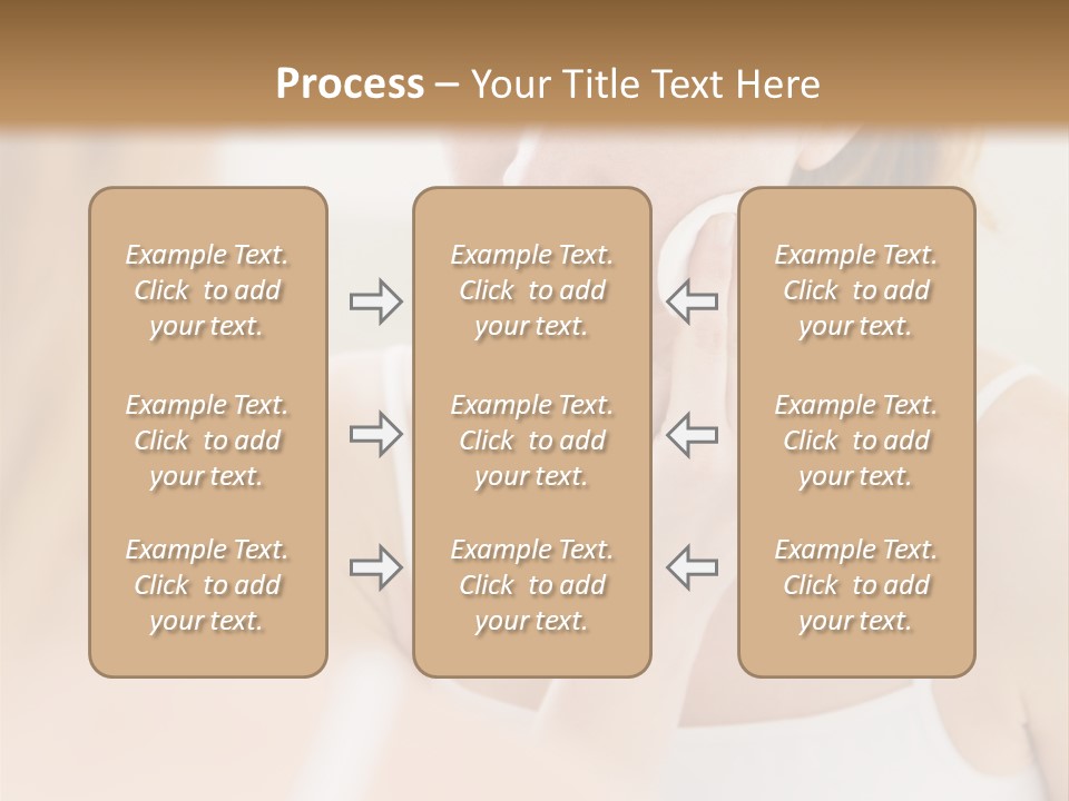 Young Woman Using A Cotton Pad To Remove Her Make-Up PowerPoint Template
