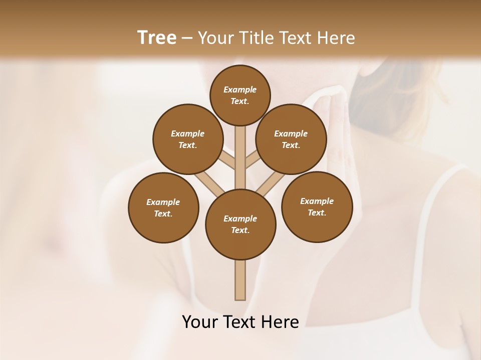 Young Woman Using A Cotton Pad To Remove Her Make-Up PowerPoint Template