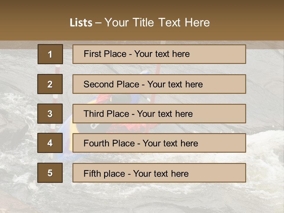 Canoing Competition PowerPoint Template