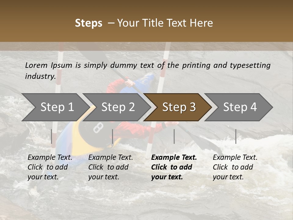 Canoing Competition PowerPoint Template