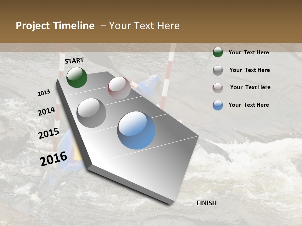 Canoing Competition PowerPoint Template