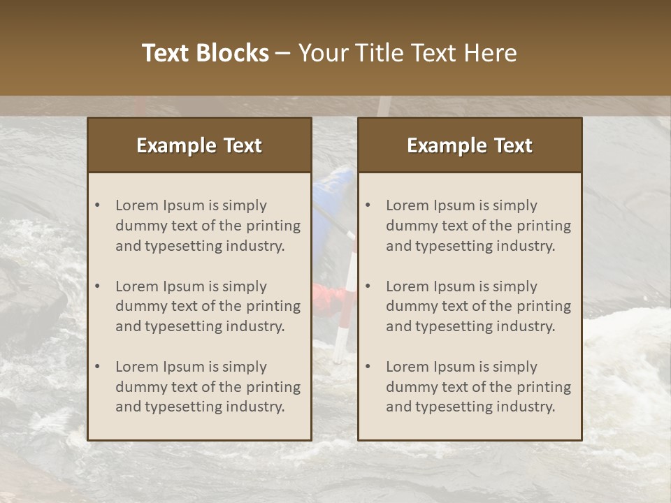 Canoing Competition PowerPoint Template