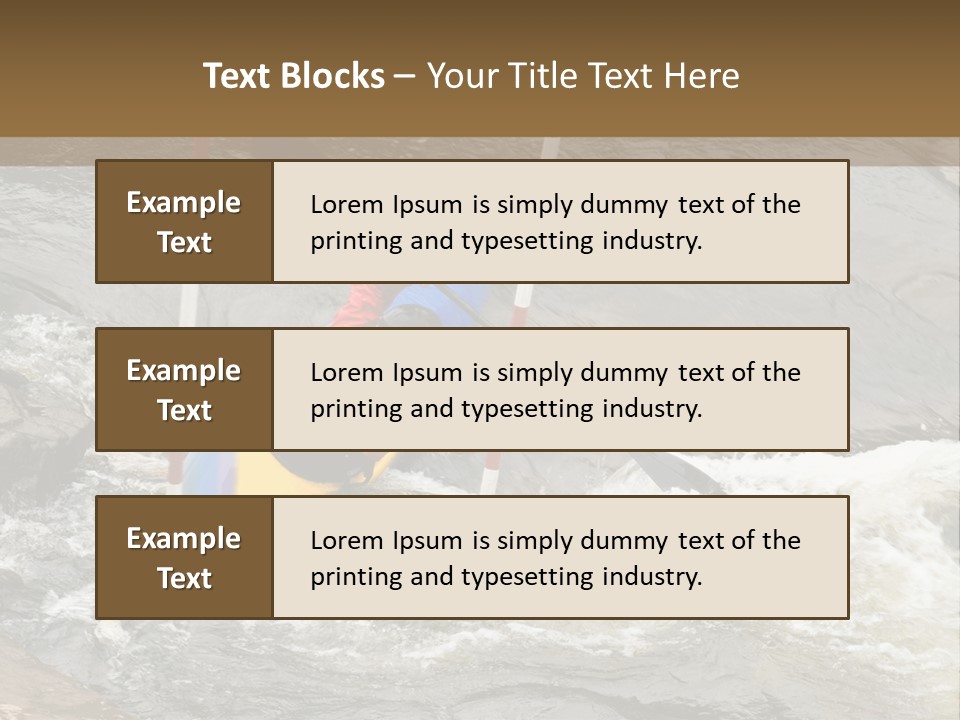 Canoing Competition PowerPoint Template