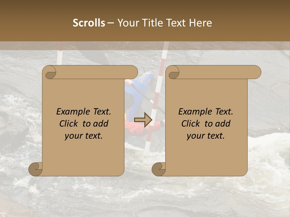 Canoing Competition PowerPoint Template
