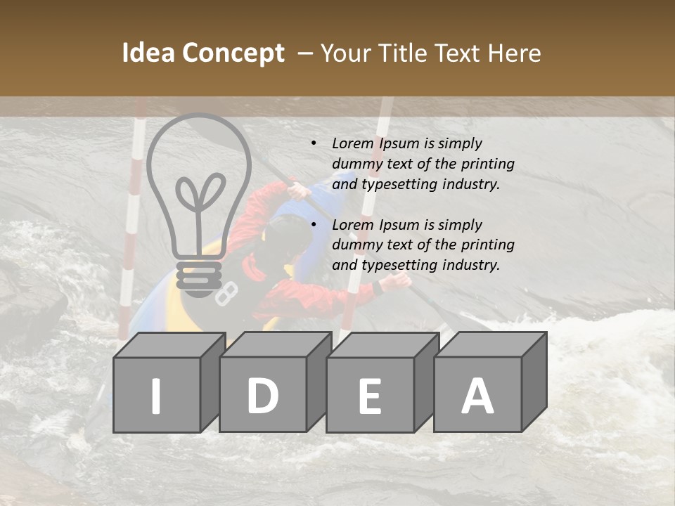 Canoing Competition PowerPoint Template